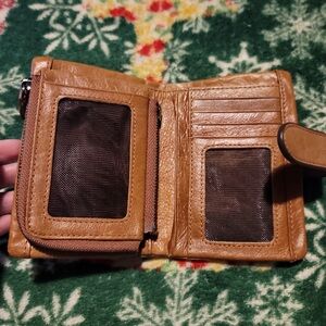 Brown leather wallet